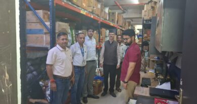 चीनी के बढ़ते मूल्यों पर नियंत्रण को लेकर जनपद में संयुक्त निरीक्षण एवं छापेमारी अभियान;स्टॉक एवं बिक्री अभिलेखों की गहन जांच